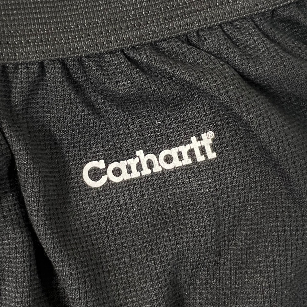 Carhartt Heavyweight Thermal Polyester Crewneck Bottom Black Men's Sz S VTG NWT - Picture 4 of 16